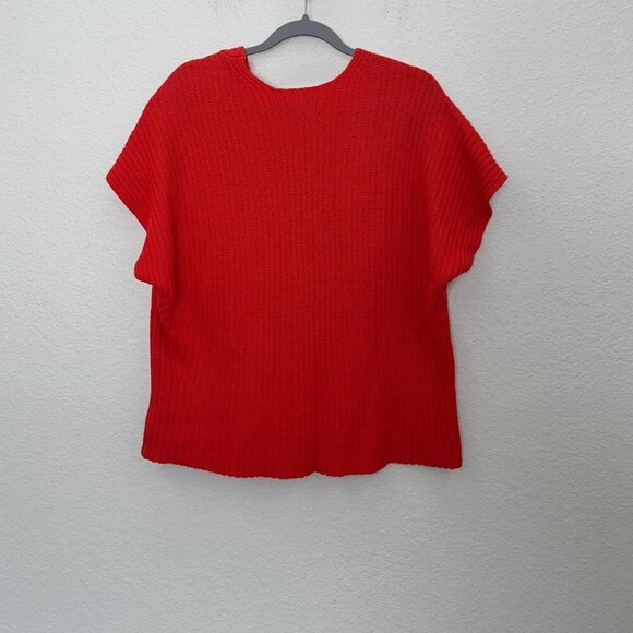 Cabi Ruby Red Knit V Neck Pullover Sweater 5837 Womens size Small - Picture 5 of 5